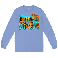 Basketball Mom With Leopard Long Sleeve Tee | Teevron