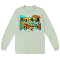 Matcha basketball mom with leopard Long Sleeve Tee - Zillion Design Studio
