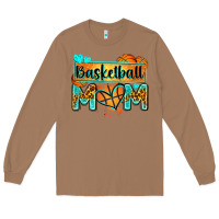 Toasted Coconut basketball mom with leopard Long Sleeve Tee - Zillion Design Studio