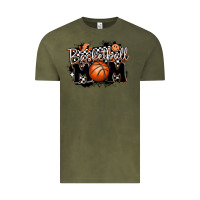Vintage Olive basketball mom Vintage Tee - MaliasSmallBusiness