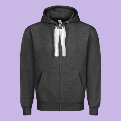 Baseball Uniform Pant Fa Element Zipper Hoodie Designed By Fadigitalartstudio