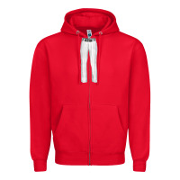 Red baseball uniform pant fa element Zipper Hoodie - FaDigitalArtStudio