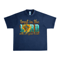 Navy trust in the lord with all your heart Urban Heavy Tee - texasbilliewilder