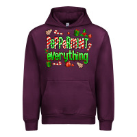Mauve Wine Peppermint Everything Urban Hoodie - MaliasSmallBusiness