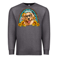Charcoal Heather golden retriever rainbow Premium Sweatshirt - Artiststas