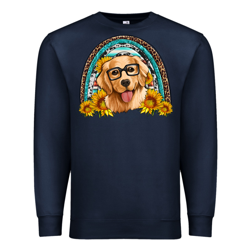 Golden Retriever Rainbow Premium Sweatshirt by Artiststas | Teevron