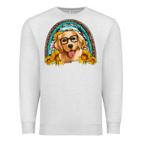 Oatmeal Heather golden retriever rainbow Premium Sweatshirt - Artiststas