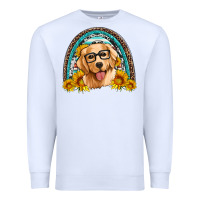White golden retriever rainbow Premium Sweatshirt - Artiststas
