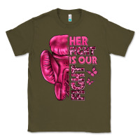 Army Green Her Fight Is Our Fight Cancer Classic Tee - texasbilliewilder