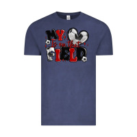 Vintage Denim my heart is on that field soccer Vintage Tee - MaliasSmallBusiness