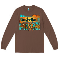 Chestnut basketball mini with leopard Long Sleeve Tee - Zillion Design Studio