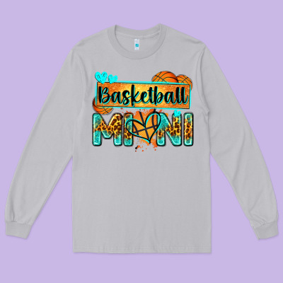 Basketball Mini With Leopard Long Sleeve Tee Designed By Zillion Design Studio