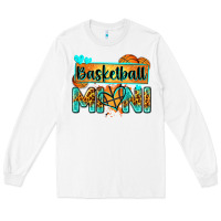 White basketball mini with leopard Long Sleeve Tee - Zillion Design Studio