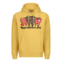 Antique Gold dentist happy valentines day Premium Hoodie - MaliasSmallBusiness
