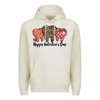 Oatmeal Heather dentist happy valentines day Premium Hoodie - MaliasSmallBusiness