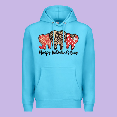 Dentist Happy Valentines Day Premium Hoodie Designed By Maliassmallbusiness