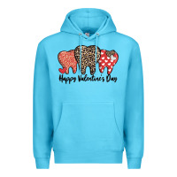 Ocean Blue dentist happy valentines day Premium Hoodie - MaliasSmallBusiness