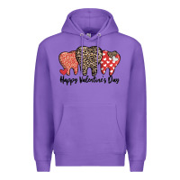 Purple dentist happy valentines day Premium Hoodie - MaliasSmallBusiness