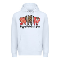 White dentist happy valentines day Premium Hoodie - MaliasSmallBusiness