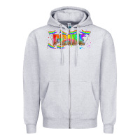 Heather Grey lgbtq pride  libbey glass Zipper Hoodie - HRA Design Shop