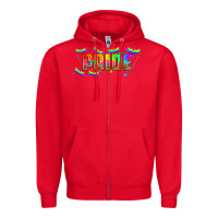Red lgbtq pride  libbey glass Zipper Hoodie - HRA Design Shop