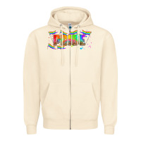 Sandshell lgbtq pride  libbey glass Zipper Hoodie - HRA Design Shop