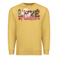 Antique Gold love poodles Premium Sweatshirt - Artiststas