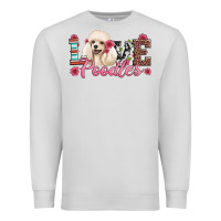 Dove Grey love poodles Premium Sweatshirt - Artiststas