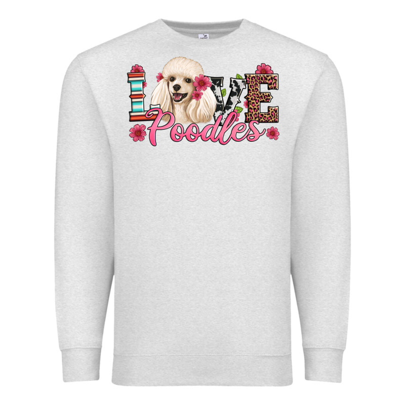 Love Poodles Premium Sweatshirt by Artiststas | Teevron