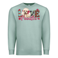 Seafoam love poodles Premium Sweatshirt - Artiststas