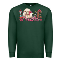 Sports Green love poodles Premium Sweatshirt - Artiststas