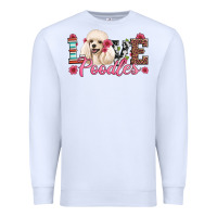 White love poodles Premium Sweatshirt - Artiststas