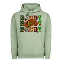 Pigment Oil Green Howdy Howdy Howdy christmas Urban Hoodie - MaliasSmallBusiness