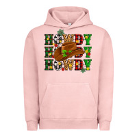 Pigment Salmon Howdy Howdy Howdy christmas Urban Hoodie - MaliasSmallBusiness