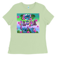 Matcha aloha stitch Ladies Tee - AdoDesignShop