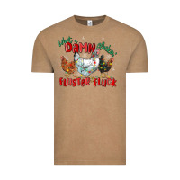 Vintage Coffee what a damn cluckin' fluster fluck chickens christ Vintage Tee - MaliasSmallBusiness