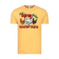 What A Damn Cluckin' Fluster Fluck Chickens Christ Vintage Tee | Teevron