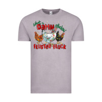 Vintage Zinc what a damn cluckin' fluster fluck chickens christ Vintage Tee - MaliasSmallBusiness
