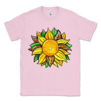 Bubblegum Pink lemon sunflower Classic Tee - Zillion Design Studio