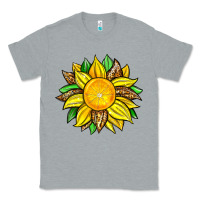 Heather Grey lemon sunflower Classic Tee - Zillion Design Studio