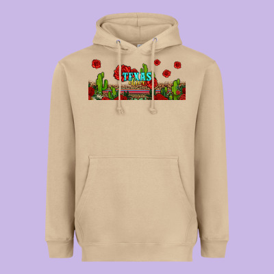 Texas Chica Heavyweight Hoodie Designed By Jasminsmagicworld