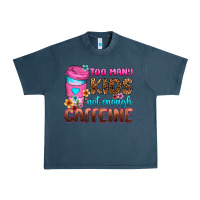 Midnight Navy too many kids not enough caffeine Urban Heavy Tee - Zillion Design Studio