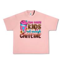Salmon too many kids not enough caffeine Urban Heavy Tee - Zillion Design Studio