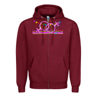 Burgundy lgbtq lesbian  libbey glass Zipper Hoodie - HRA Design Shop