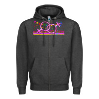 Charcoal Heather lgbtq lesbian  libbey glass Zipper Hoodie - HRA Design Shop