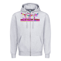 Heather Grey lgbtq lesbian  libbey glass Zipper Hoodie - HRA Design Shop