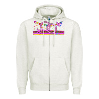 Oatmeal Heather lgbtq lesbian  libbey glass Zipper Hoodie - HRA Design Shop