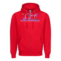 Red lgbtq lesbian  libbey glass Zipper Hoodie - HRA Design Shop