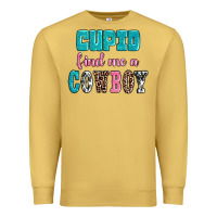 Antique Gold cupid find me a cowboy Premium Sweatshirt - AdoDesignShop