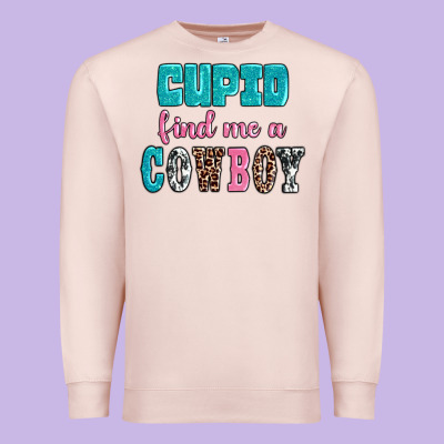 Cupid Find Me A Cowboy Premium Sweatshirt Designed By Adodesignshop